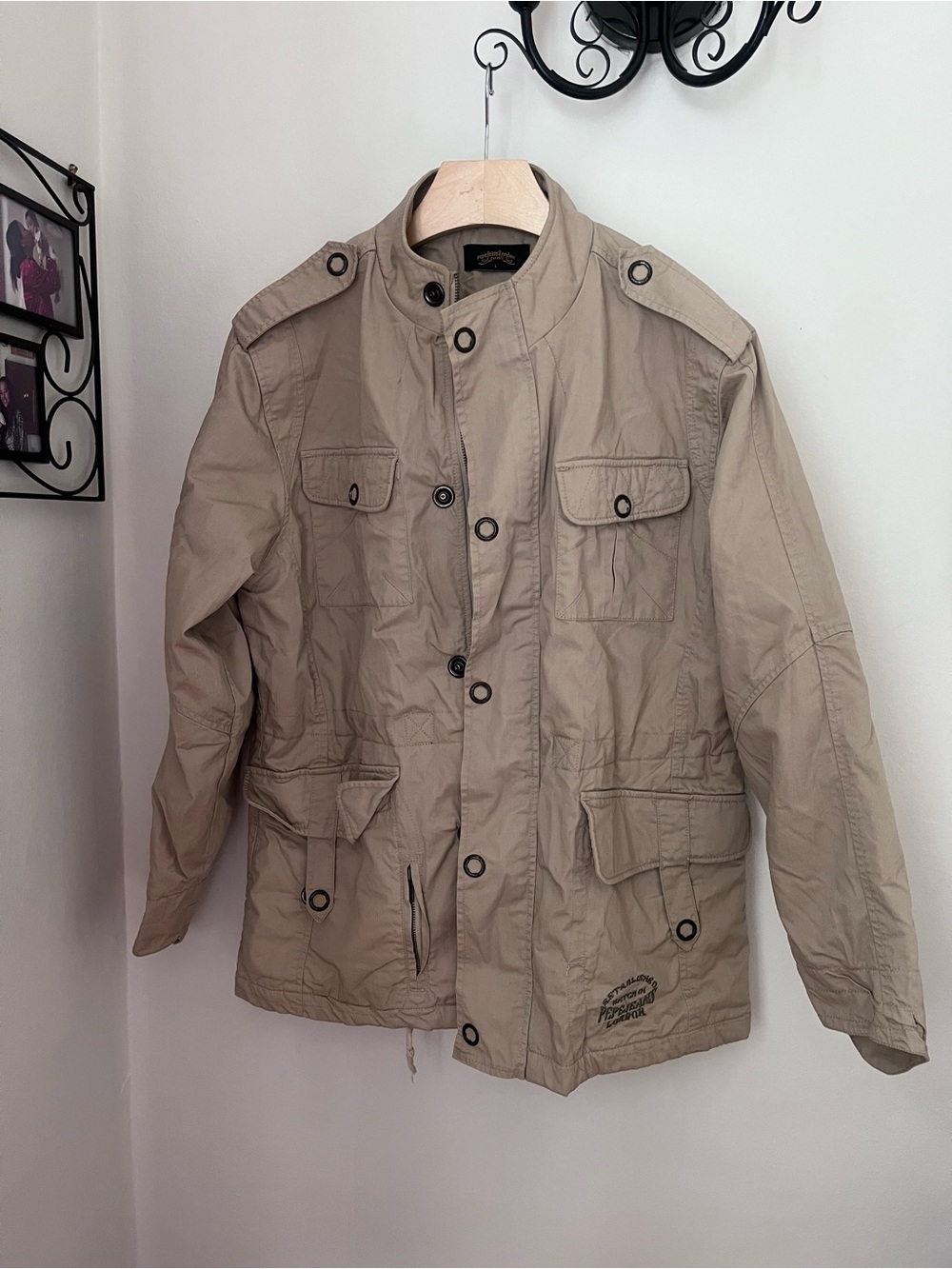 Pepe Jeans Light Beige Military Field Jacket